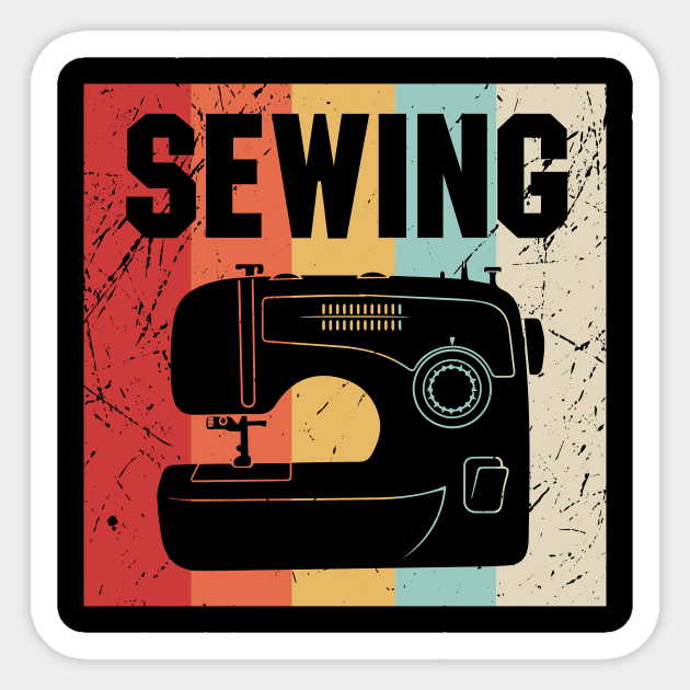 Sewing Vintage Retro Sticker by sunima